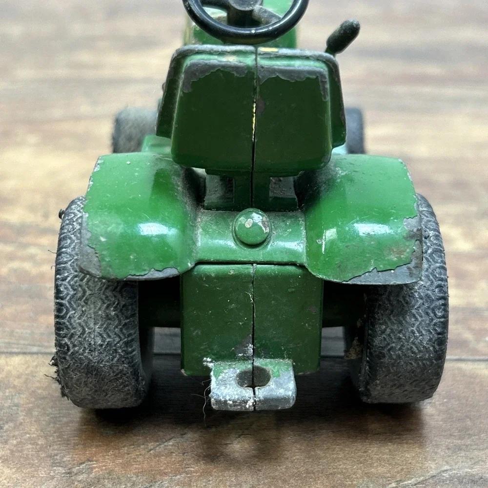 Vintage 1960's 70's Ertl John Deere 140 Lawn Garden Tractor W/ Dump Cart 1:16